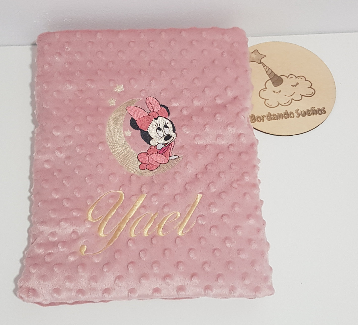 Manta topito personalizada | Minnnie Luna + nombre