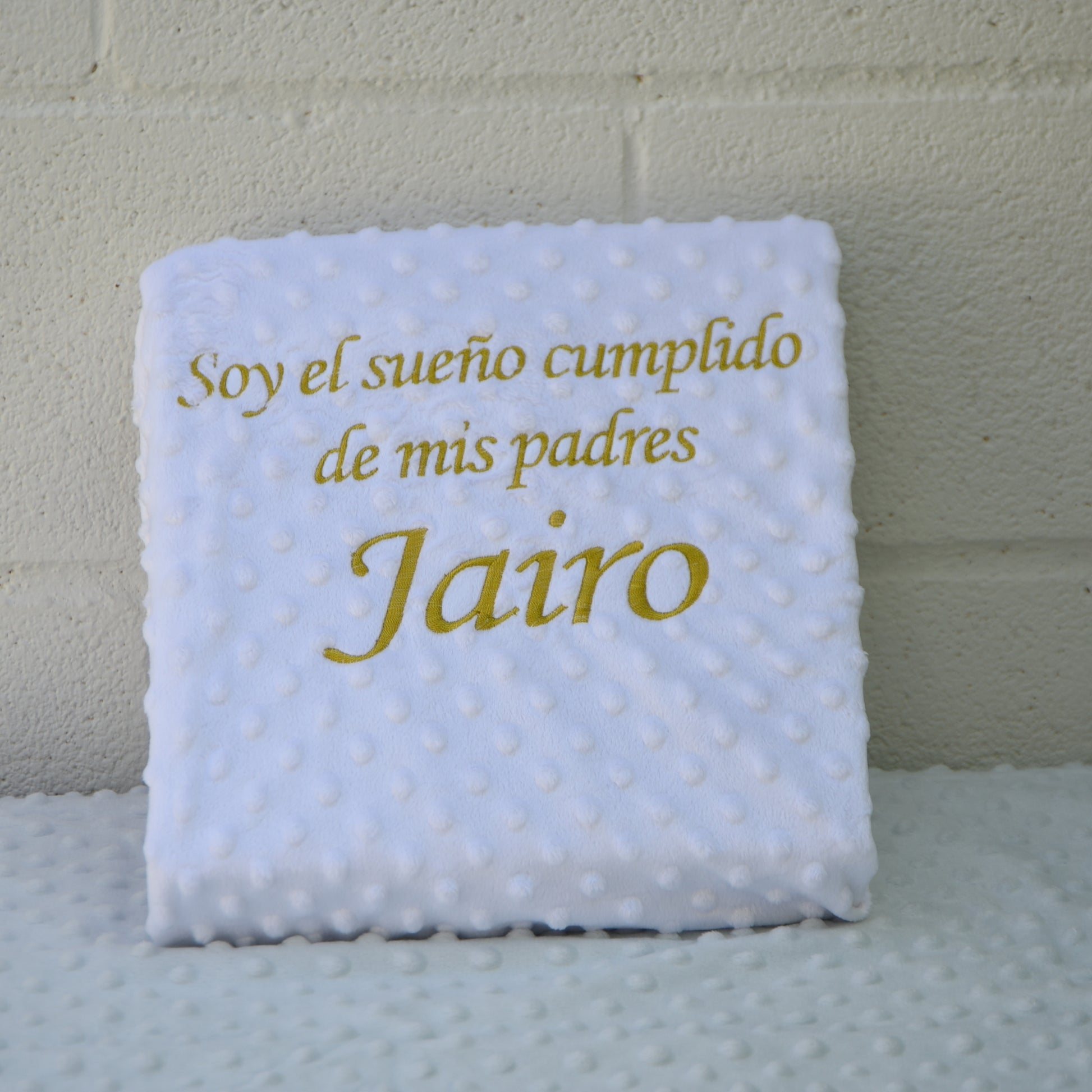Manta topito personalizada Sueño cumplido