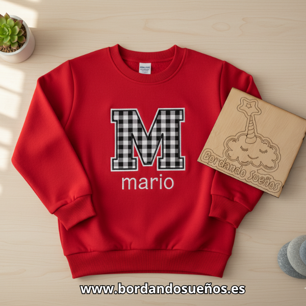 Sudadera Bebé y Niño Inicial + nombre | Personalizada