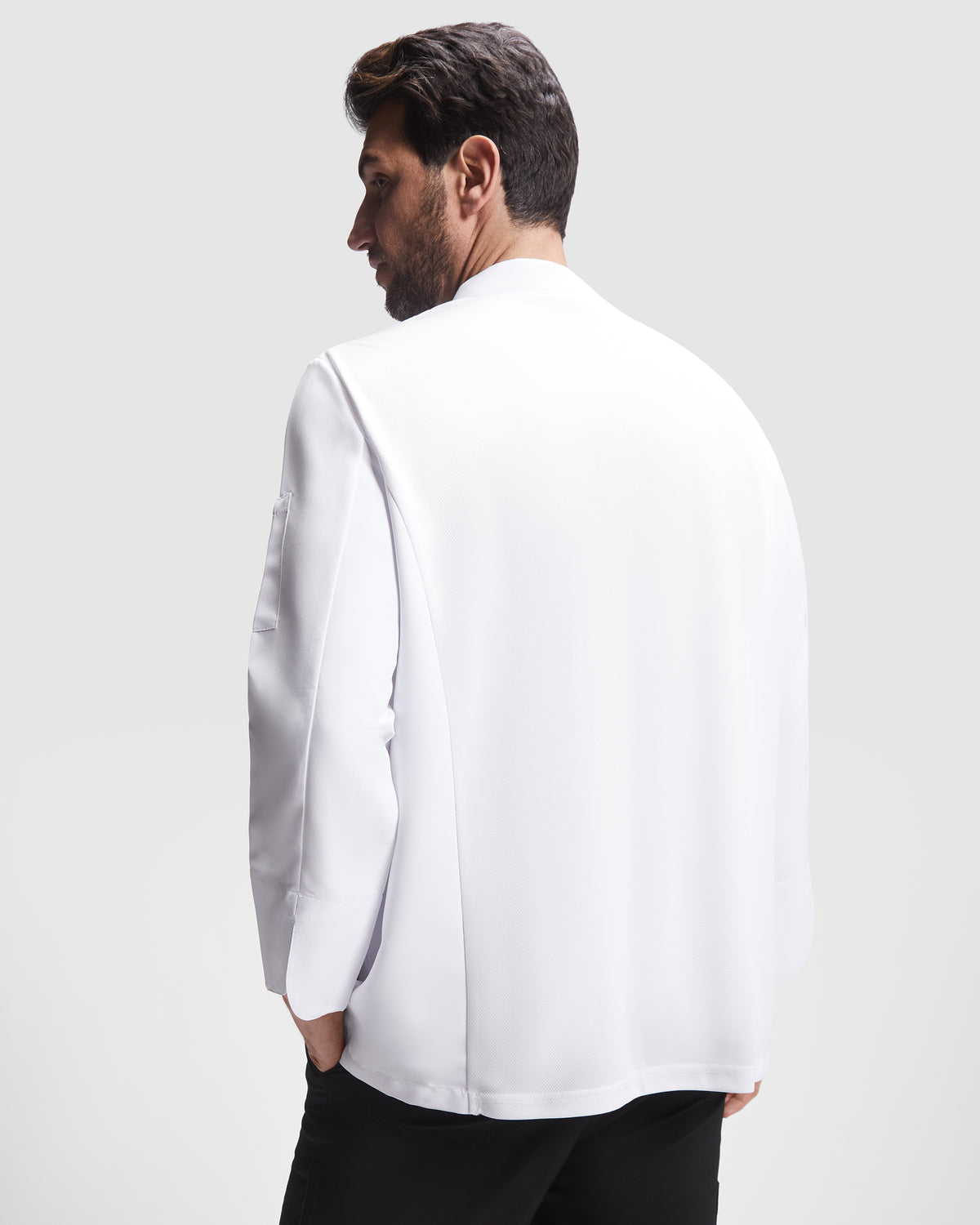 Chaqueta de Cocina Unisex Profesional Transpirable con Botones Ocultos