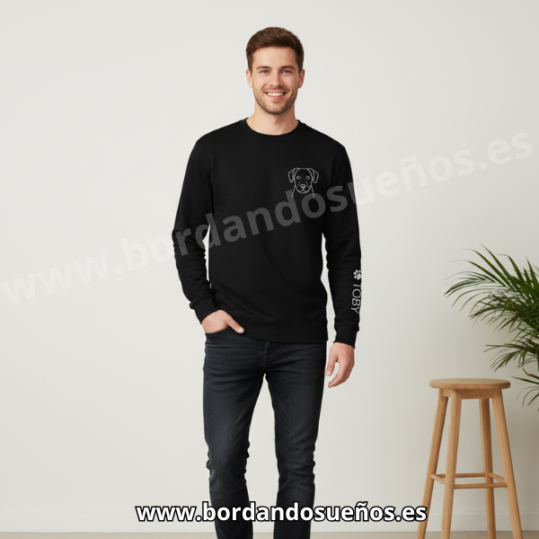 Sudaderas Personalizadas Bordado mascota Minimalista