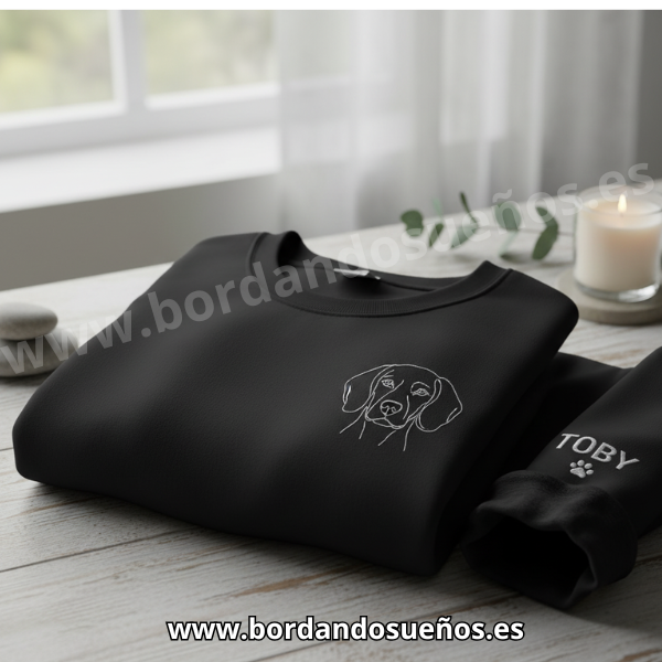 Sudaderas Personalizadas Bordado mascota Minimalista