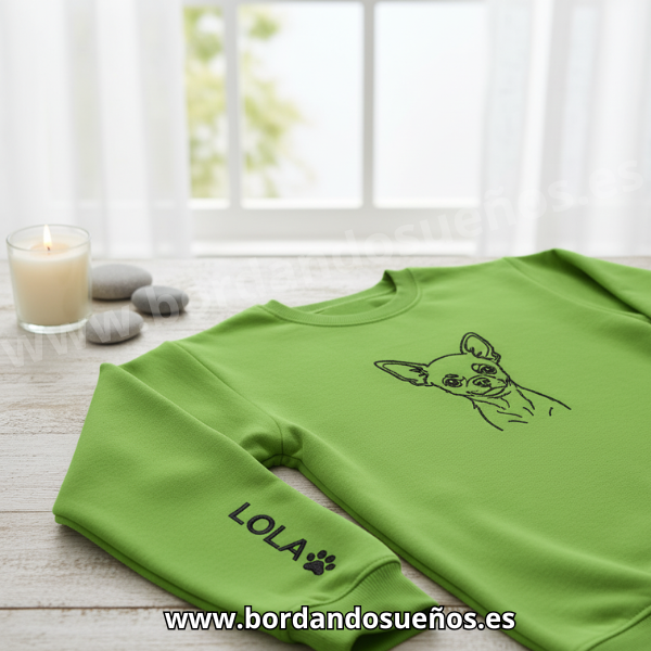 Sudaderas Personalizadas Bordado mascota Minimalista