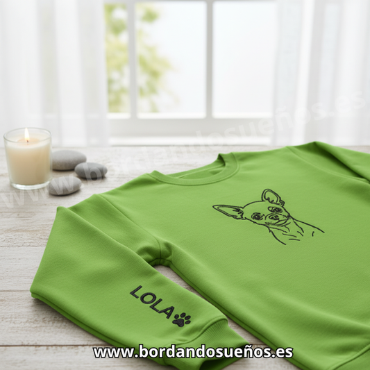 Sudaderas Personalizadas Bordado mascota Minimalista