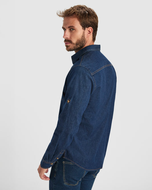 Camisa Vaquera Manga Larga Hombre| ROLY