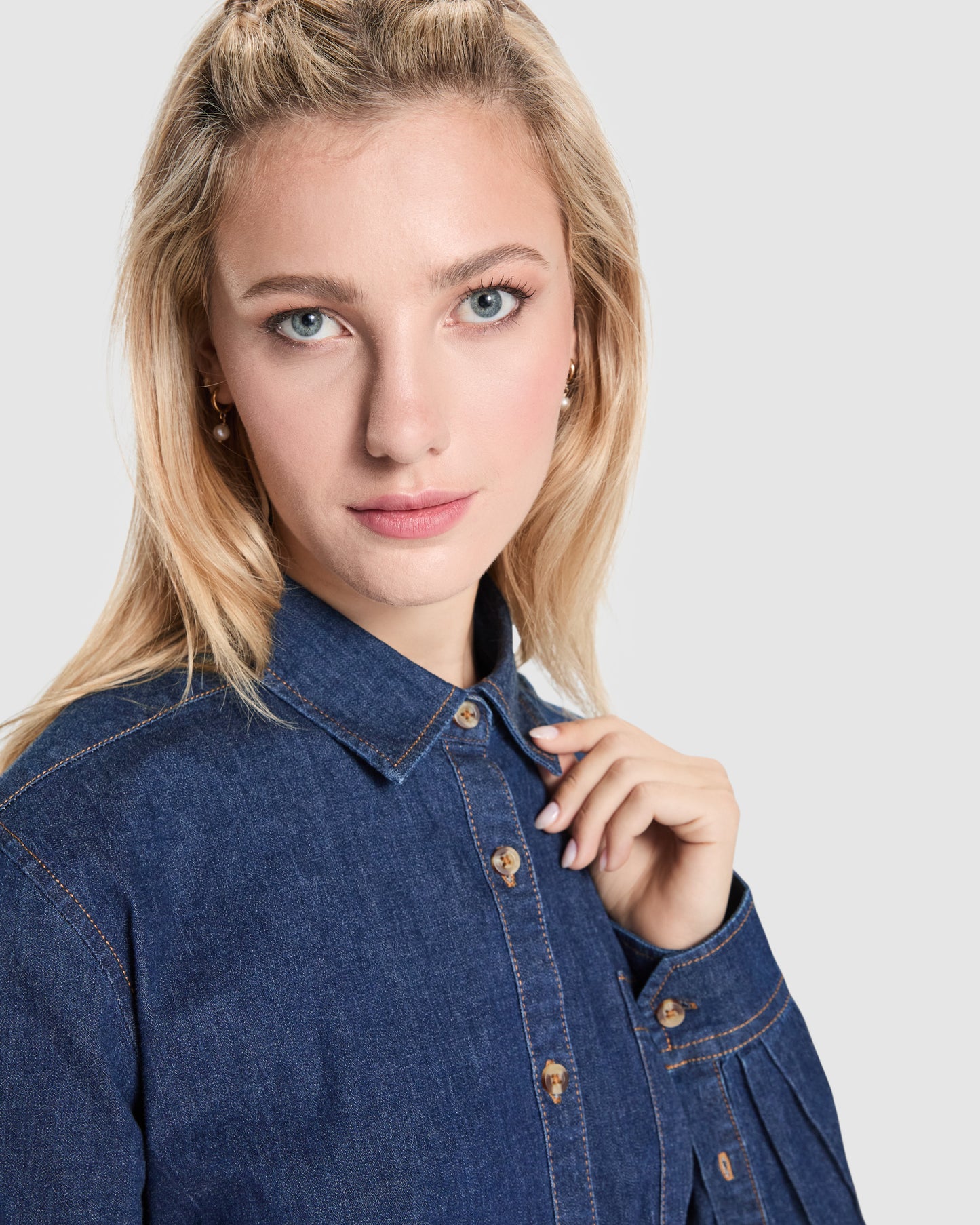 Camisa Vaquera Manga Larga Mujer | ROLY