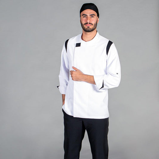 CHAQUETA COCINA UNISEX ABADES - Bordando Sueños