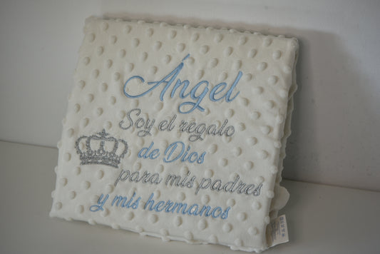 Manta topito personalizada Corona + Frase