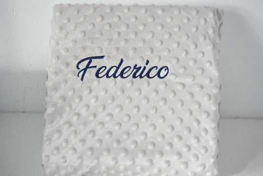Manta topito personalizada | Nombre bordado