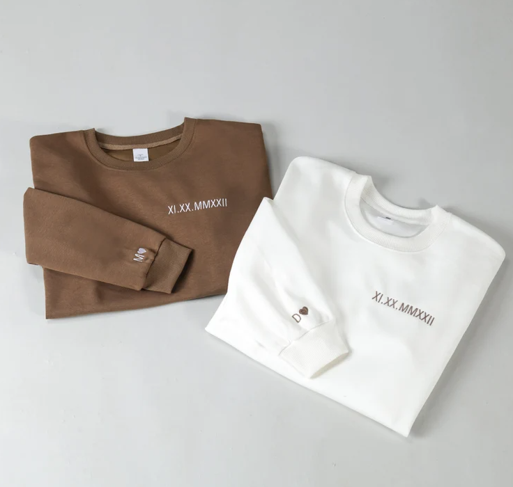 Sudadera Fecha número Romano