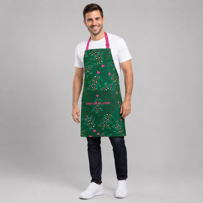 DELANTAL AGATHA NAVIDAD 80X68 CM