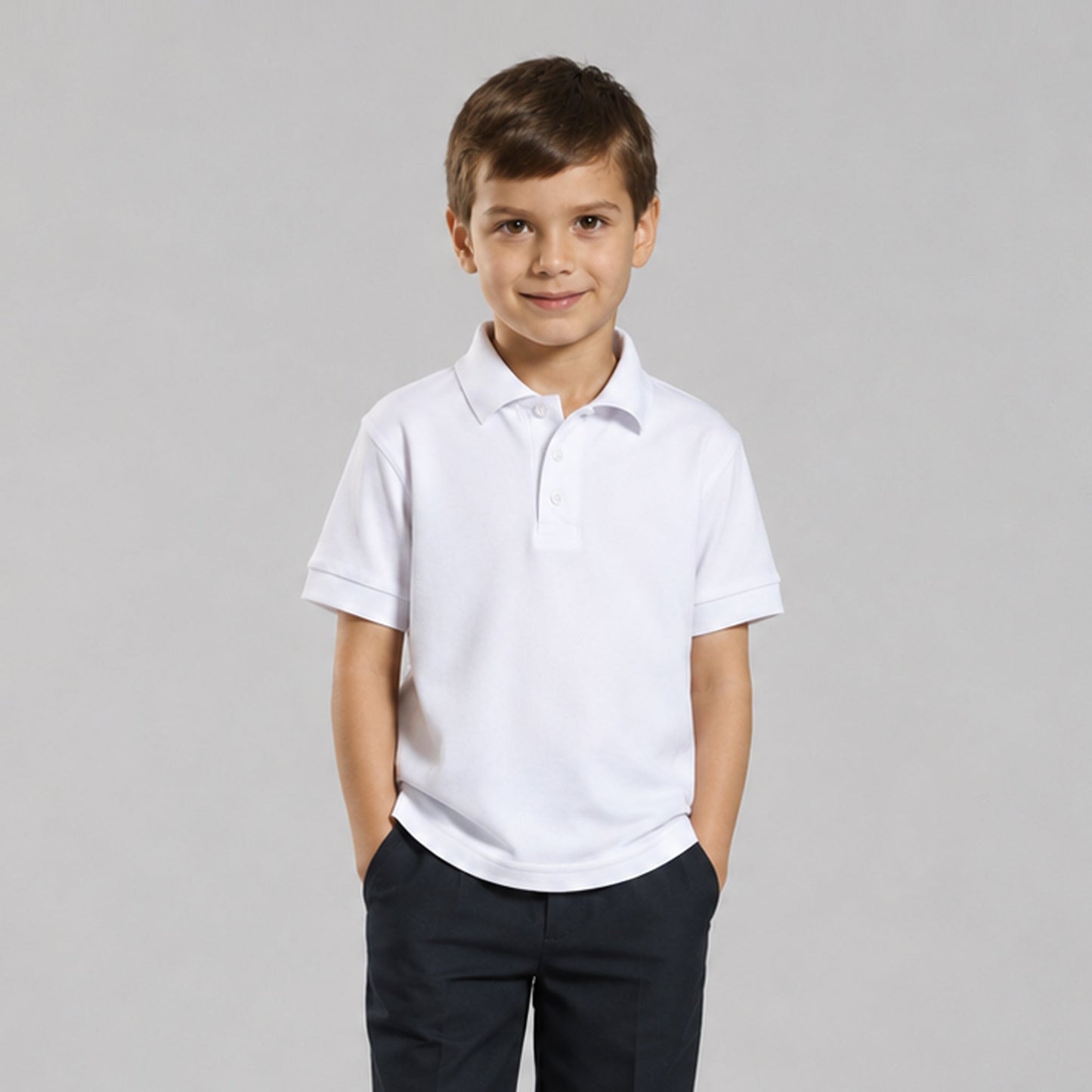 POLO NIÑO MANGA CORTA