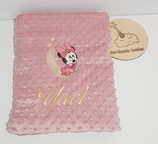 Manta topito personalizada | Minnnie Luna + nombre