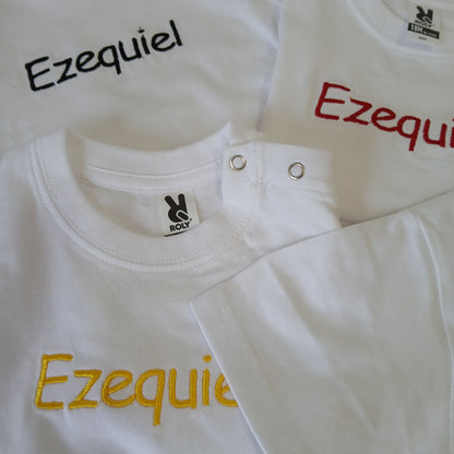 Camiseta Personalizada | Nombre bordado