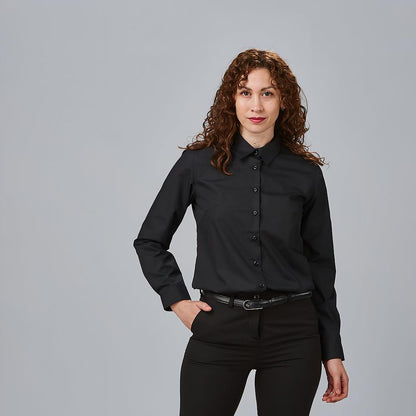 CAMISA MUJER M/L POP.