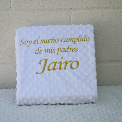 Manta topito personalizada Sueño cumplido