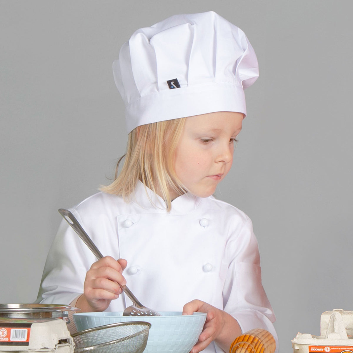 GORRO GRAN CHEF INFANTIL BLANCO