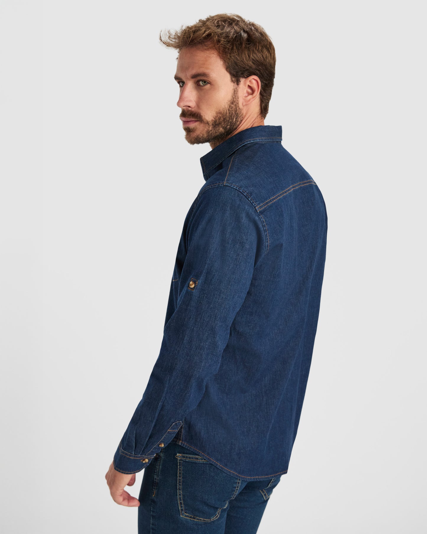 Camisa Vaquera Manga Larga Hombre| ROLY