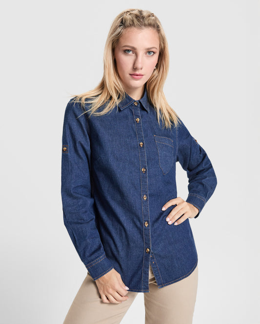 Camisa Vaquera Manga Larga Mujer | ROLY