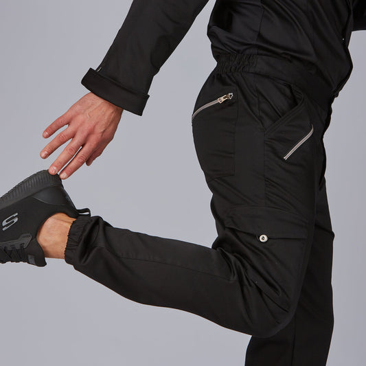 PANTALON UNISEX CREMALLERA SATEN ALGODON