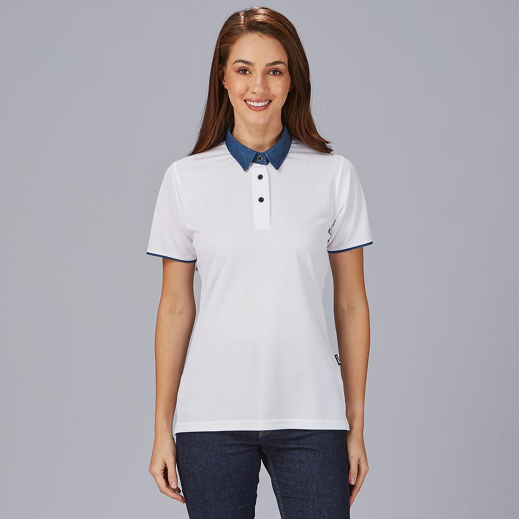 POLO MUJER CUELLO CAMISERO TEJANO