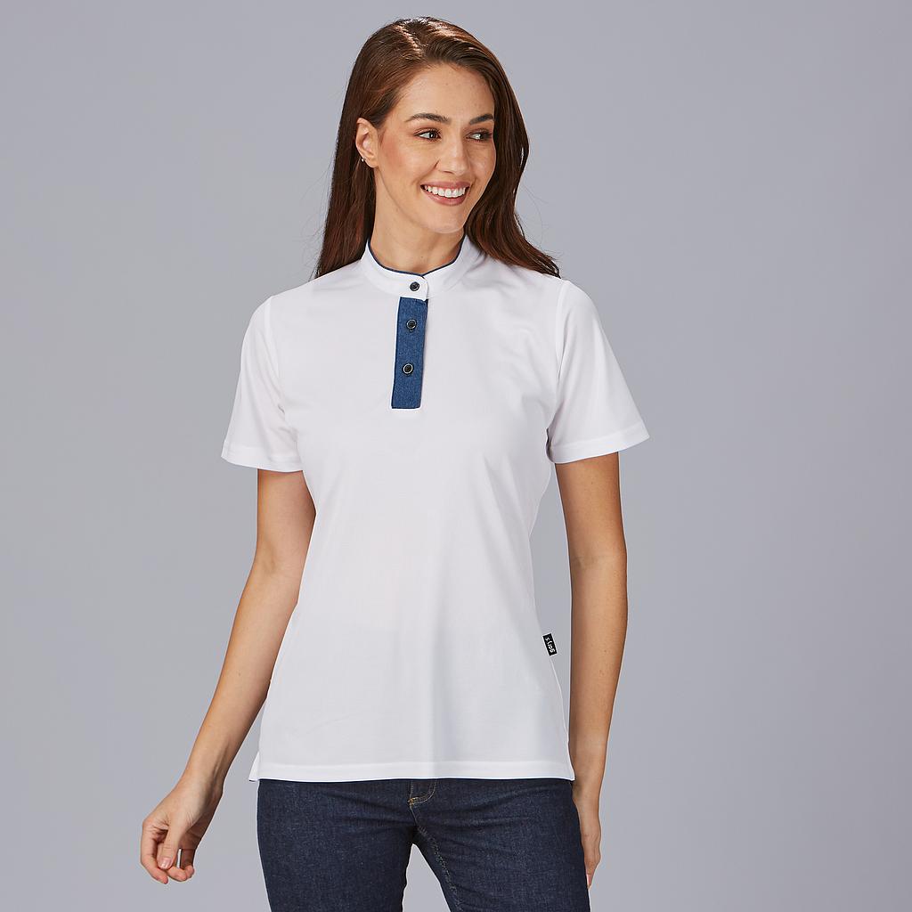POLO MUJER CUELLO MAO TEJANO
