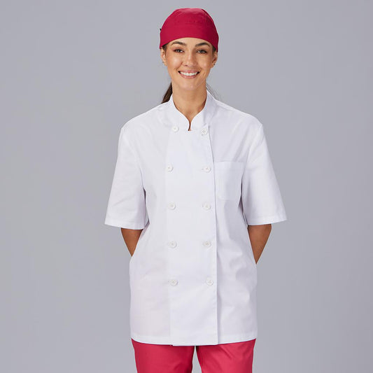 CHAQUETA COCINA UNISEX SARGA BLANCA M/C