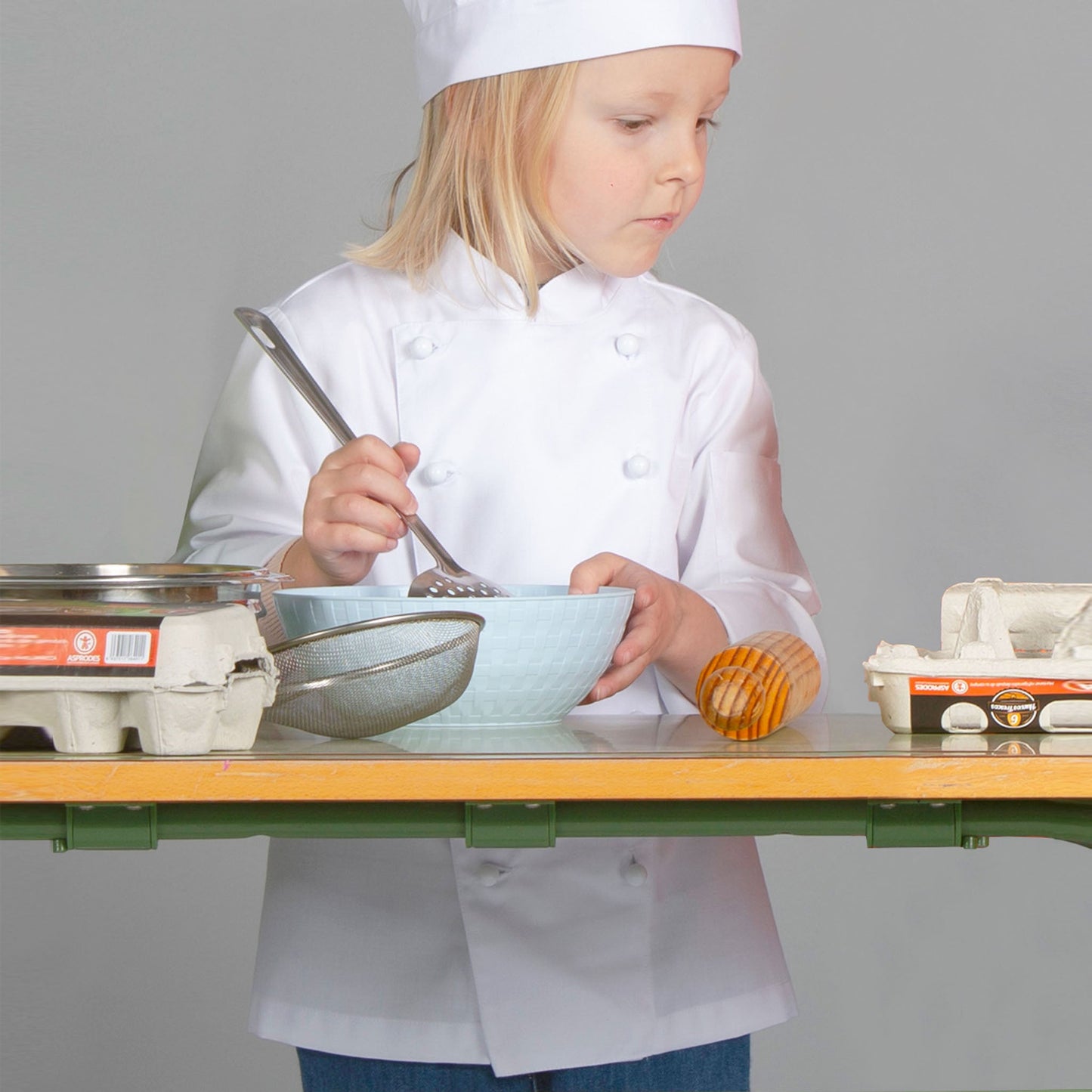 CHAQUETA COCINERO INFANTIL BLANCA