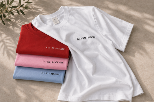 Camiseta personalizada | fecha Números Romanos