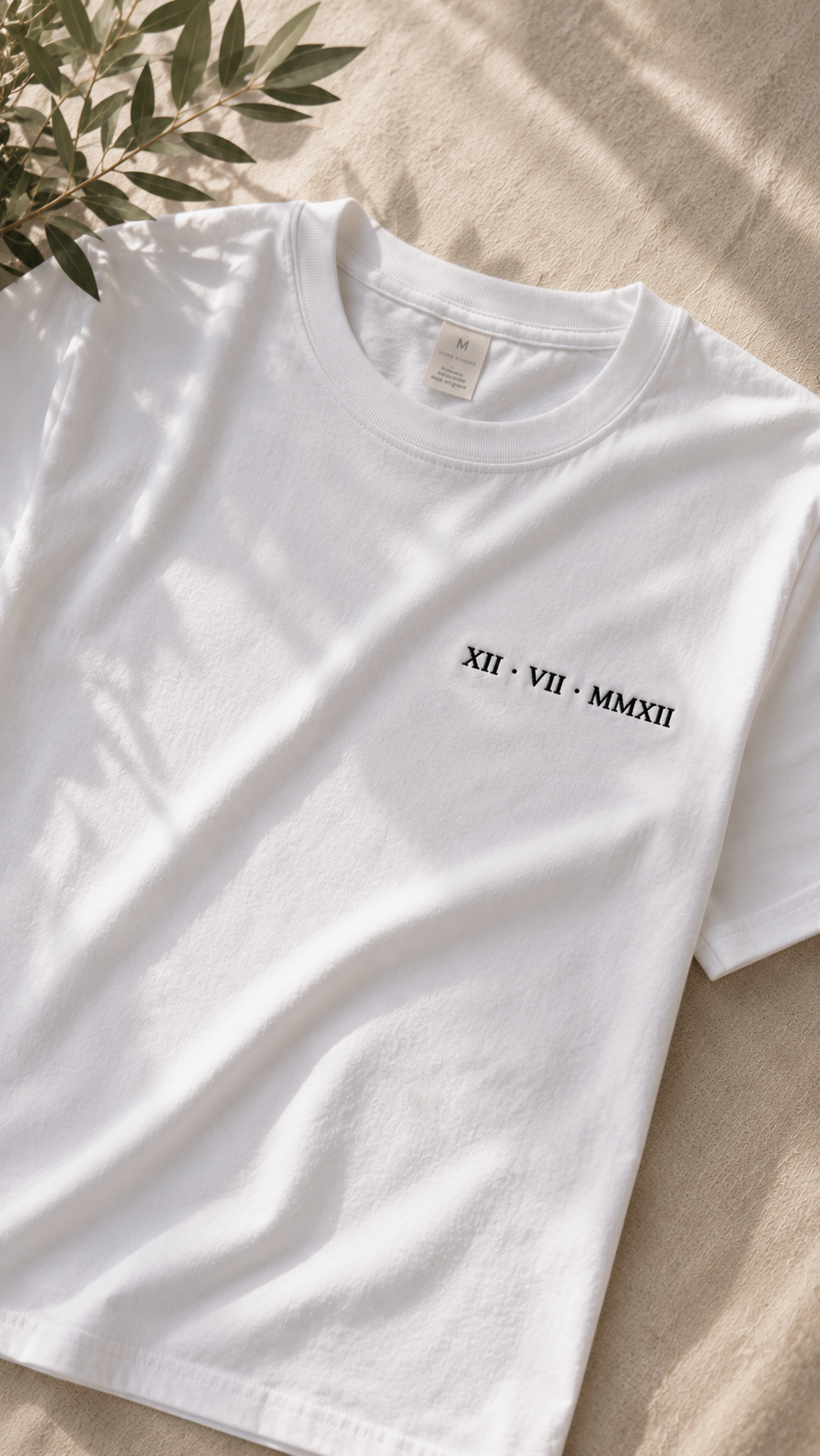 Camiseta personalizada | fecha Números Romanos