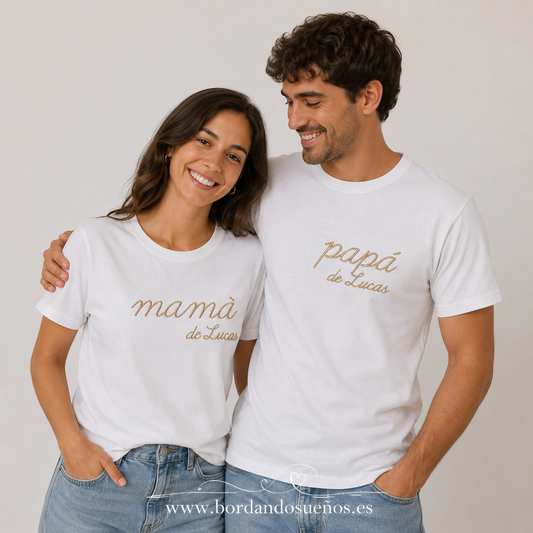 Camiseta personalizada Papá & Mamá de...