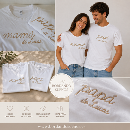 Camiseta personalizada Papá & Mamá de...