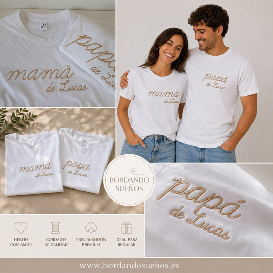 Camiseta personalizada Papá & Mamá de...