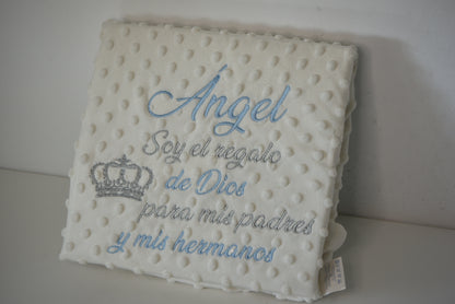 Manta topito personalizada Corona + Frase