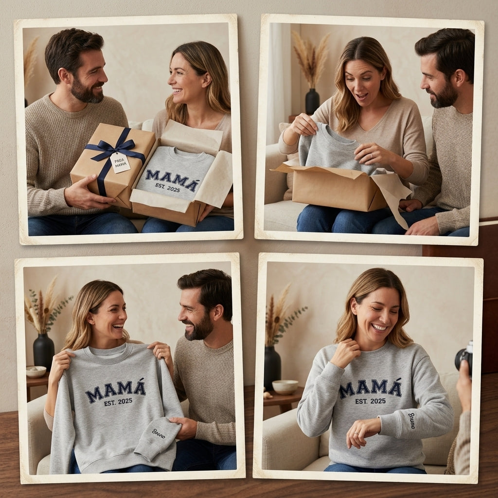 Sudadera Personalizada PAPÁ / MAMÁ EST. | Bordado personalizado