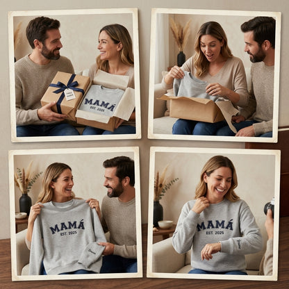 Sudadera Personalizada PAPÁ / MAMÁ EST. | Bordado personalizado