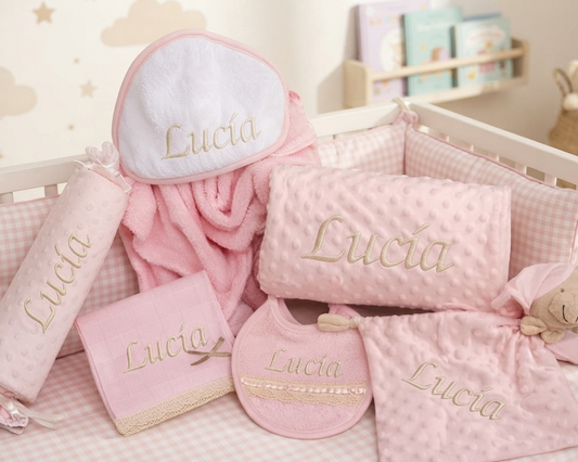 Pack Canastilla Personalizada para Bebé Rosa