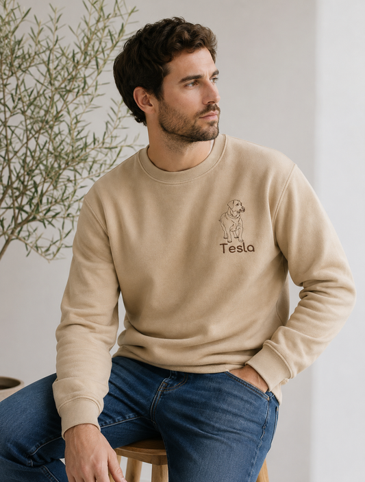 Sudaderas Personalizadas Bordado mascota Minimalista