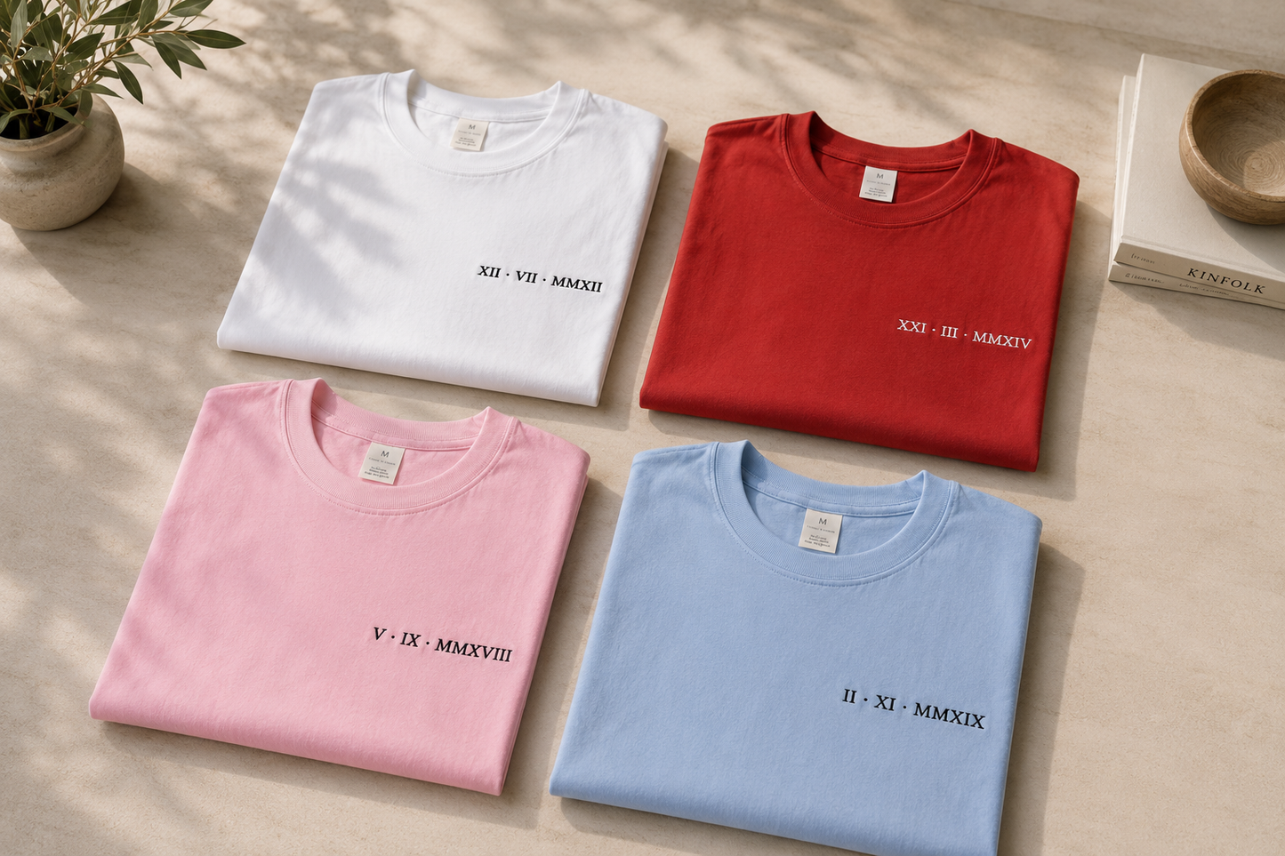 Camiseta personalizada | fecha Números Romanos