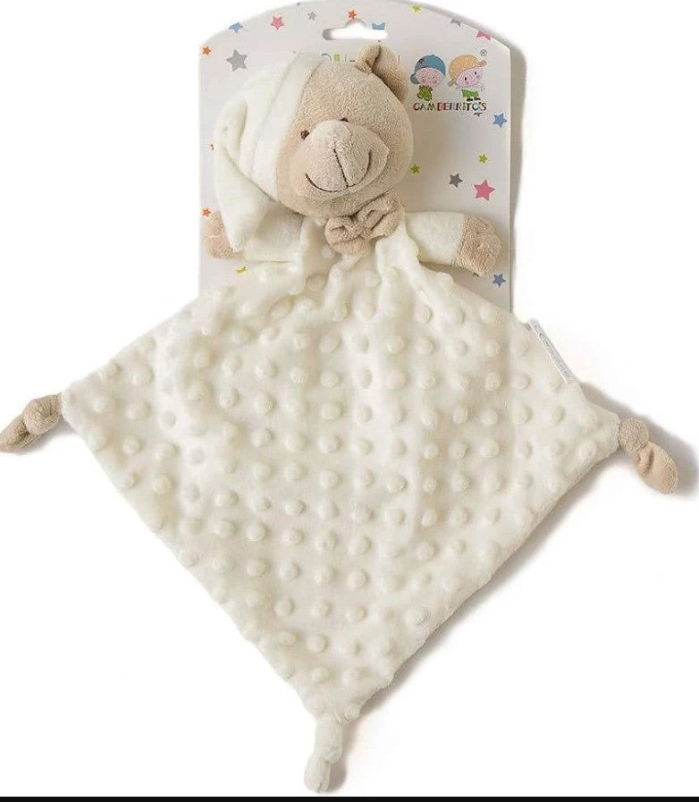Dou Dou Personalizado | Nombre + Corona real Bordado Beige