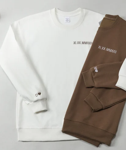 Sudadera Fecha número Romano